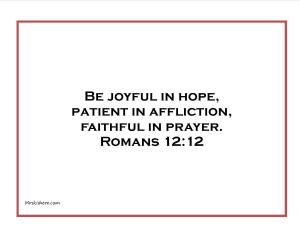 Romans 12.12